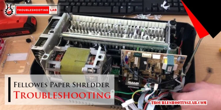 Fellowes Paper Shredder Troubleshooting