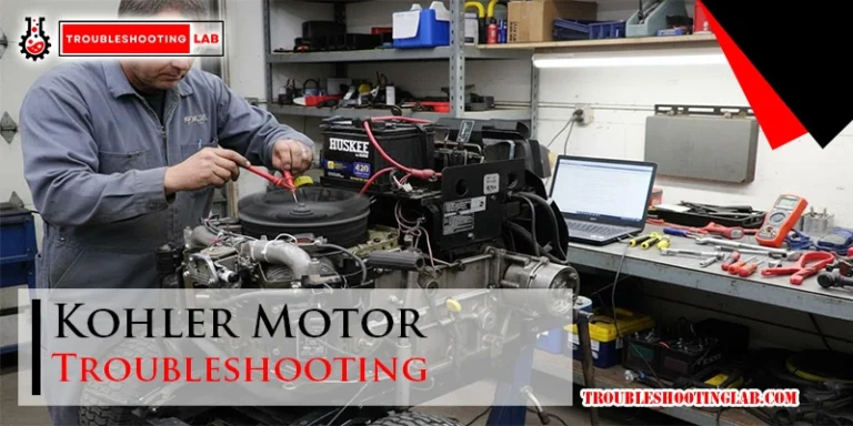 Kohler Motor Troubleshooting