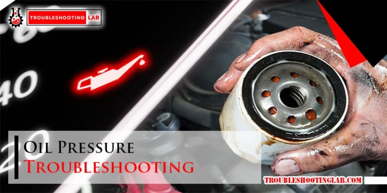 Oil Pressure Troubleshooting