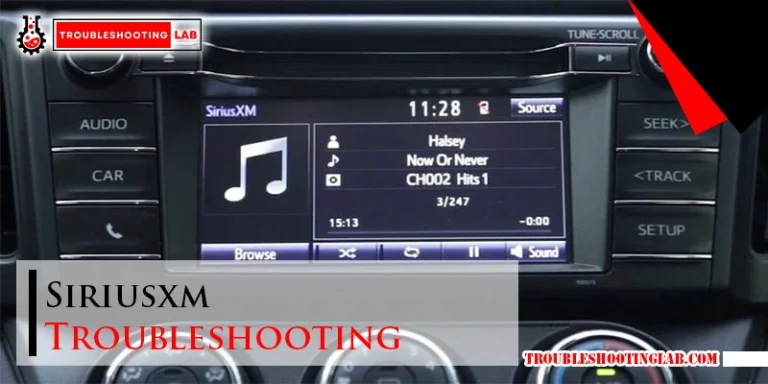 Siriusxm Troubleshooting