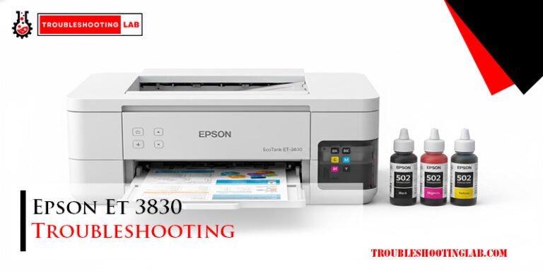 Epson Et 3830 Troubleshooting