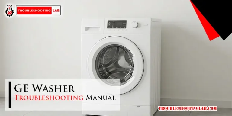 GE Washer Troubleshooting Manual