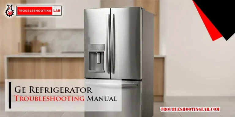 Ge Refrigerator Troubleshooting Manual