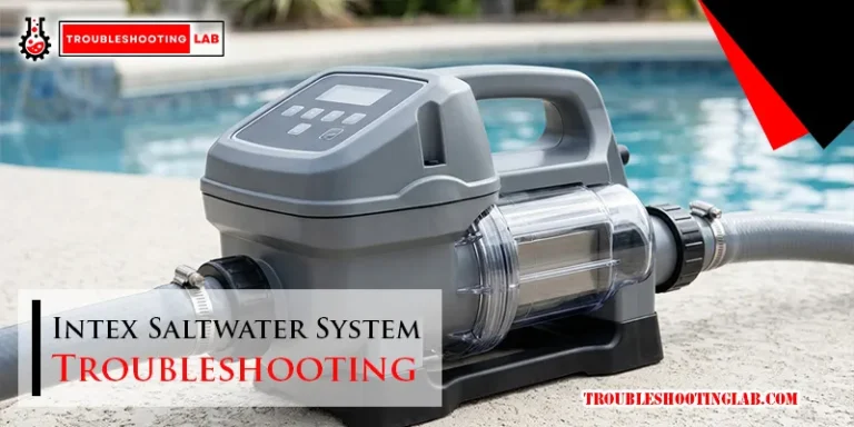 Intex Saltwater System Troubleshooting