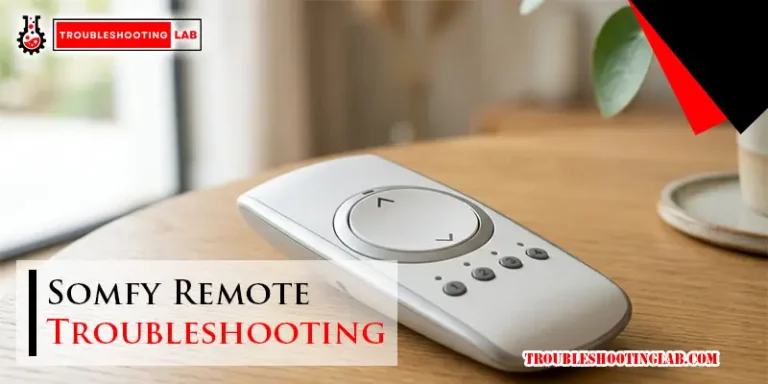 Somfy Remote Troubleshooting