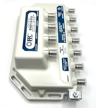 Inspecting the rear power cable connection on an Evo1-5-uu device.