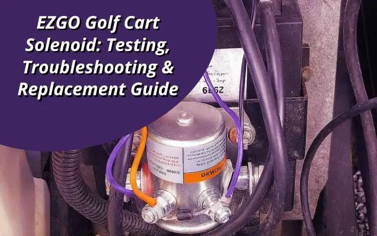 Keeping an EZGO RXV plugged into the charger to maintain battery health.