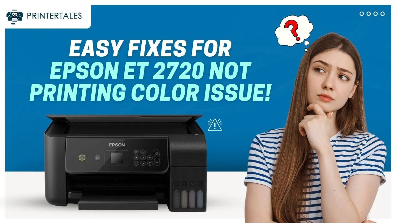 A printed nozzle check test page showing vibrant color bars for printer maintenance.