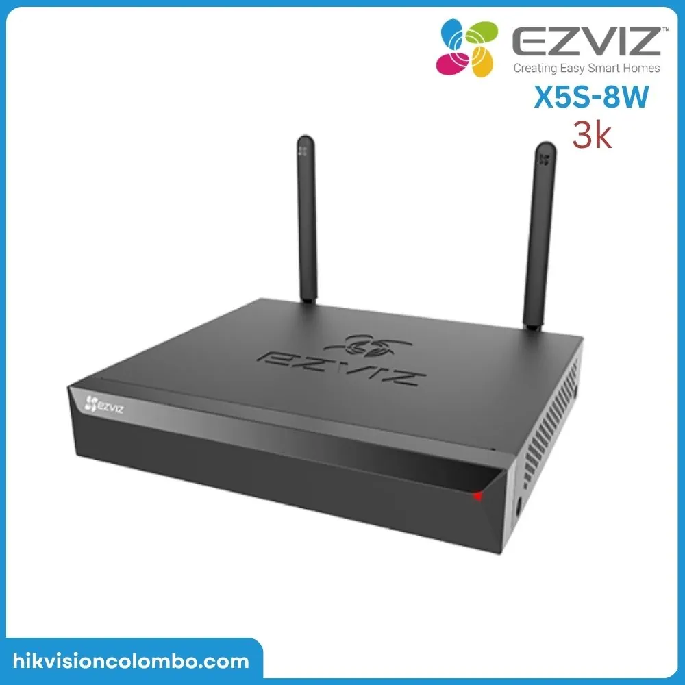 A security camera mounted in an open, unobstructed area for optimal network performance.