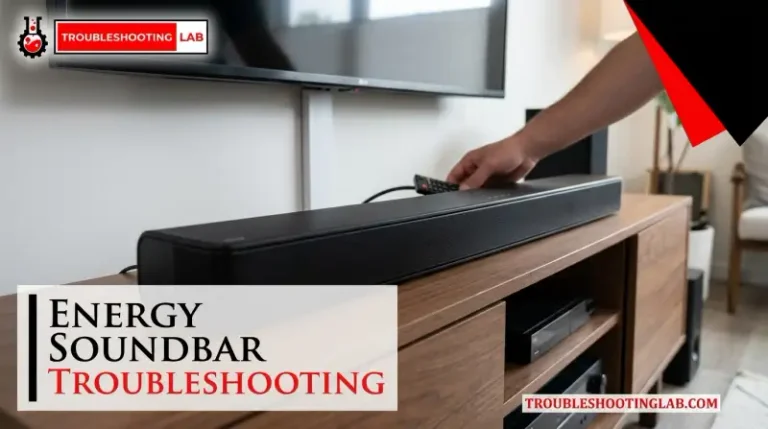 Energy Soundbar Troubleshooting