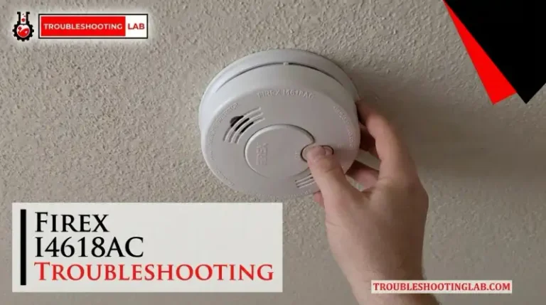 Firex I4618ac Troubleshooting