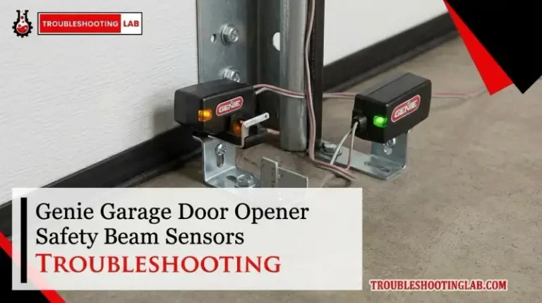 Genie Garage Door Opener Safety Beam Sensors Troubleshooting