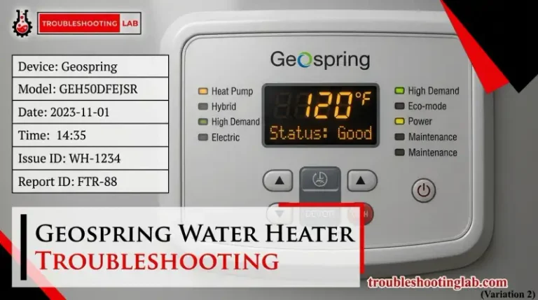 Geospring Water Heater Troubleshooting