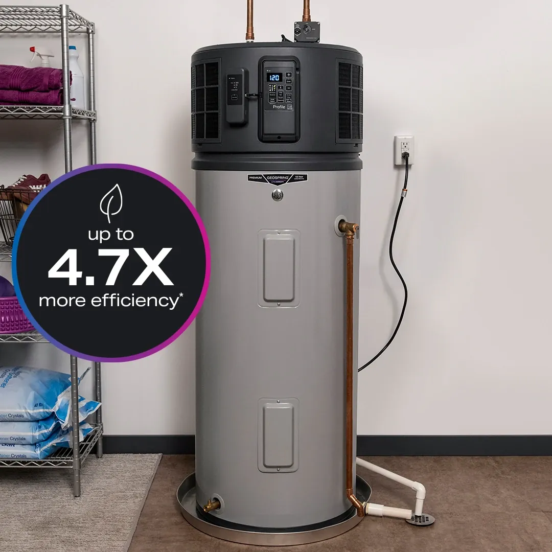 A clean, clear area around a water heater ensures proper airflow and maintenance.