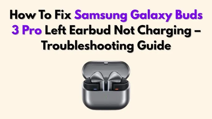 Close-up of an earbud sensor being inspected to resolve galaxy buds connection issues.
