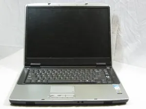 Close-up of Gateway laptop air vents showing potential dust buildup for troubleshooting.