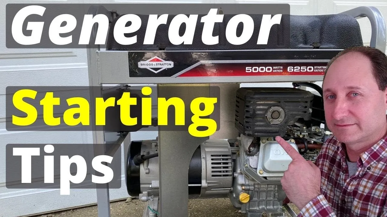 Hands securely attach a spark plug wire to the generator to fix starting issues.