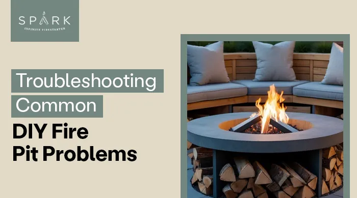 Hands slowly opening the propane tank valve to troubleshoot a gas fire pit.