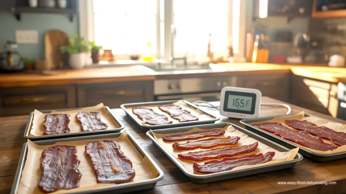 A person rotates trays inside a food dehydrator to ensure even heat distribution.