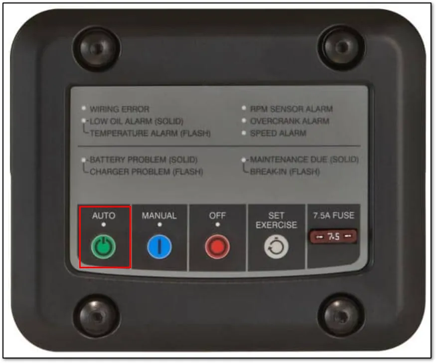 Technician tightening clean battery terminals to ensure a reliable generator start.