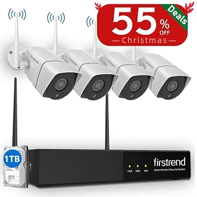 A wireless router with blinking lights representing Firstrend security camera connection issues.